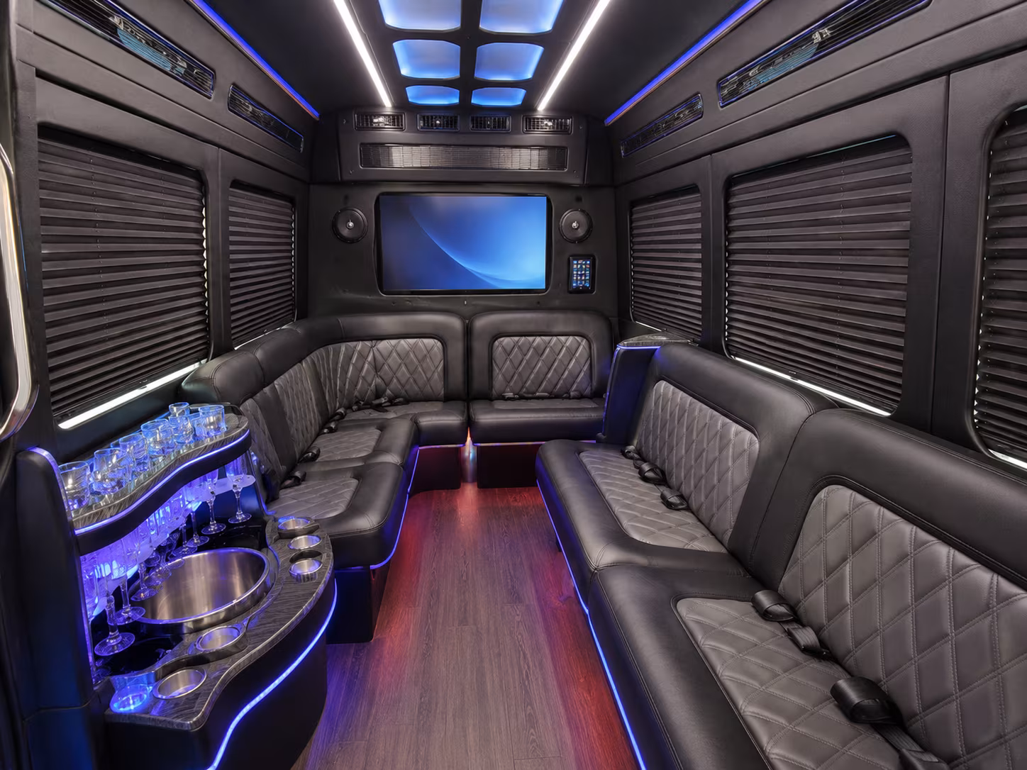 washington party bus interior